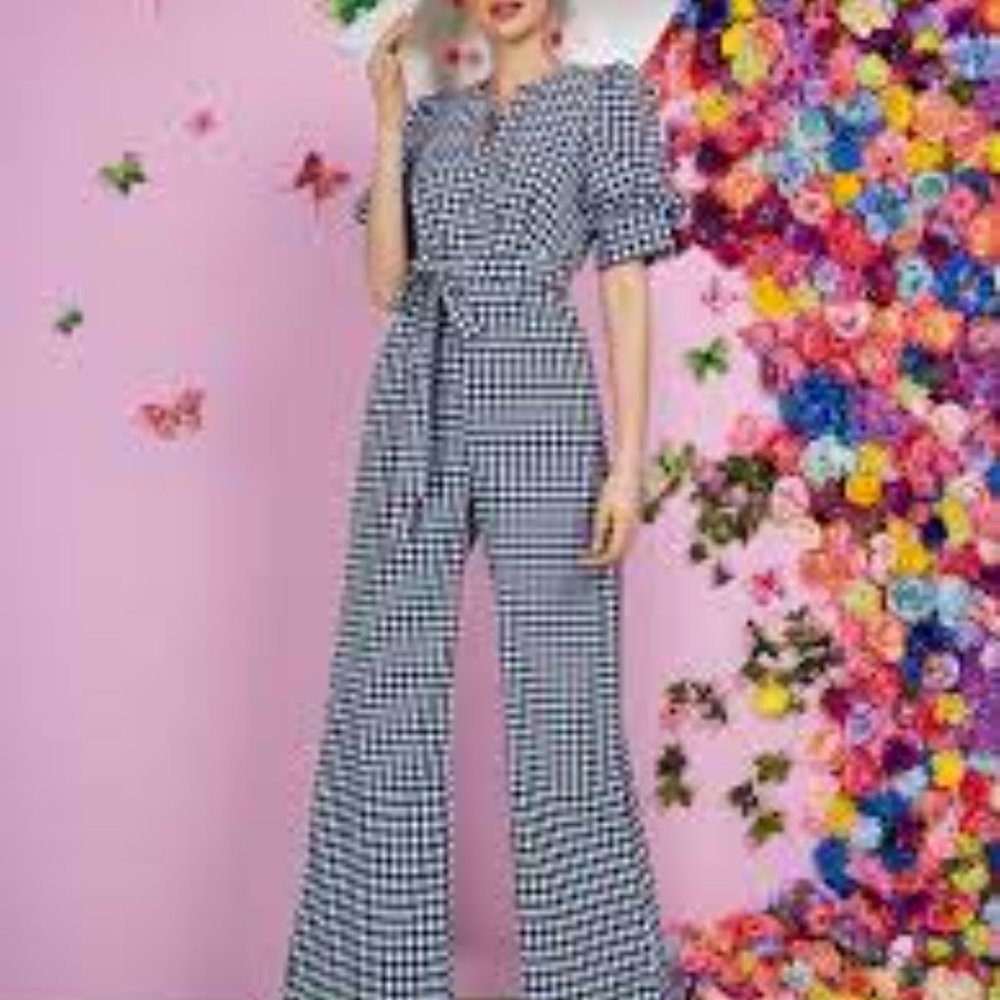 New York & Company Gingham Jumpsuit NWT - Picture 2 of 6